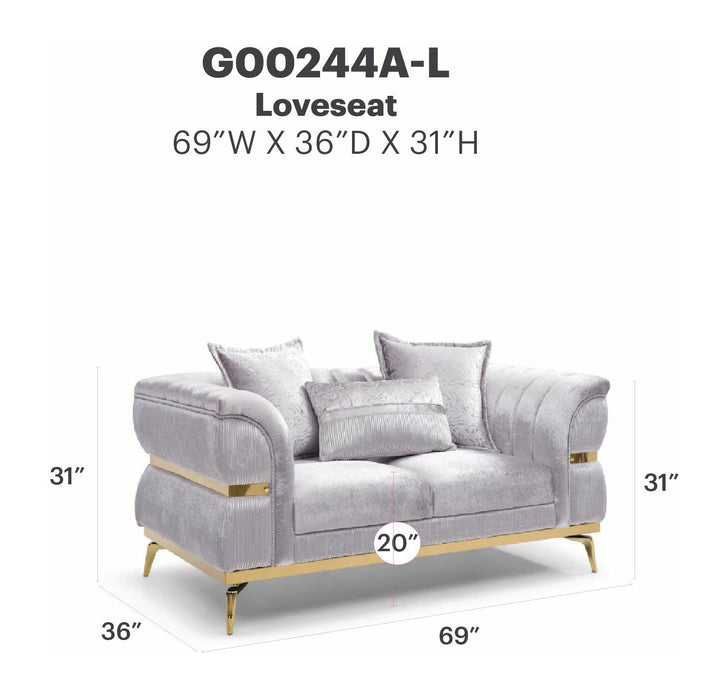 Glory Furniture Eaton Loveseat