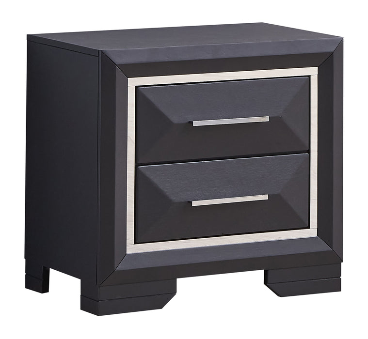 Glory Furniture Liverpool Nightstand - Black Charcoal