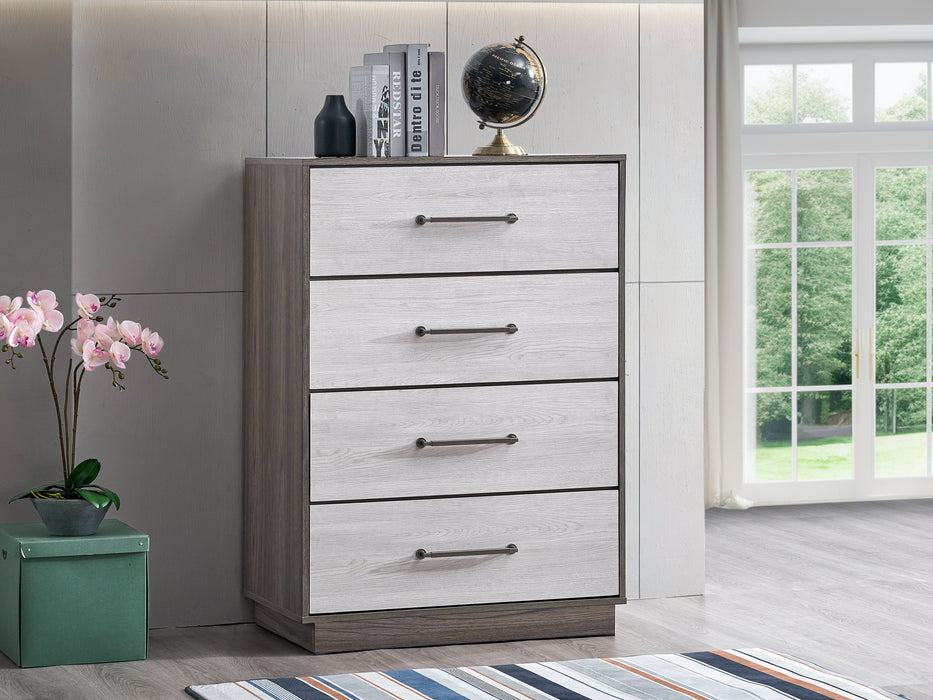 Glory Furniture Aberdeen Chest - Gray/Oak