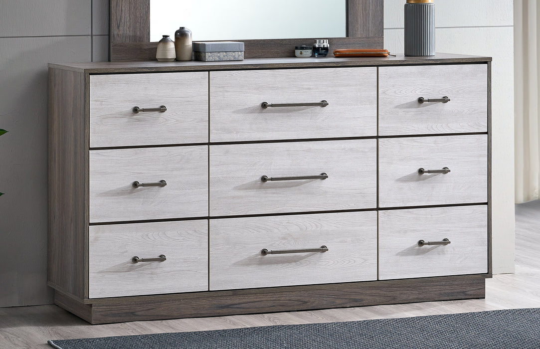Glory Furniture Aberdeen Dresser - Gray/Oak
