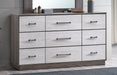Glory Furniture Aberdeen Dresser - Gray/Oak
