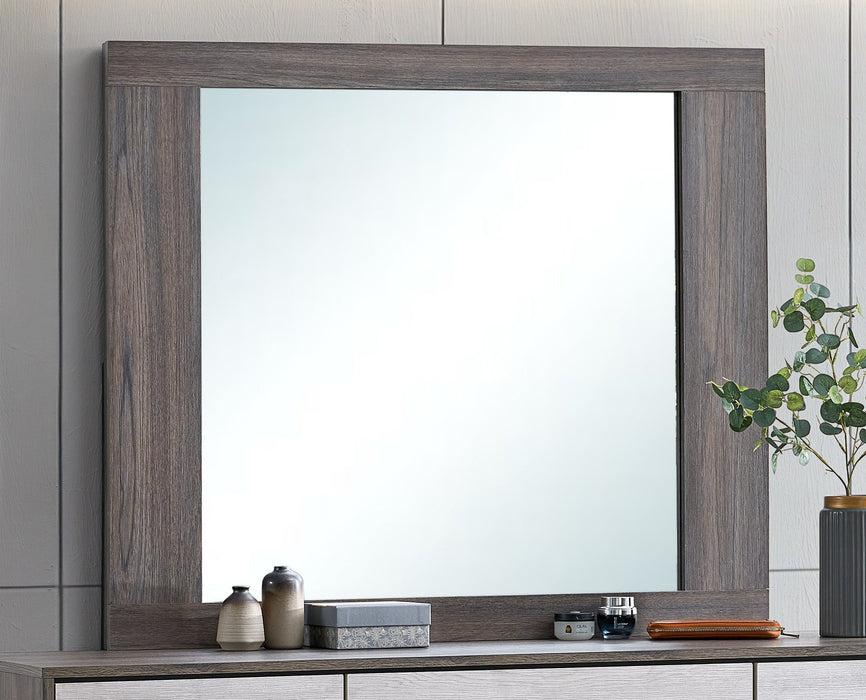 Glory Furniture Aberdeen Mirror - Gray/Oak