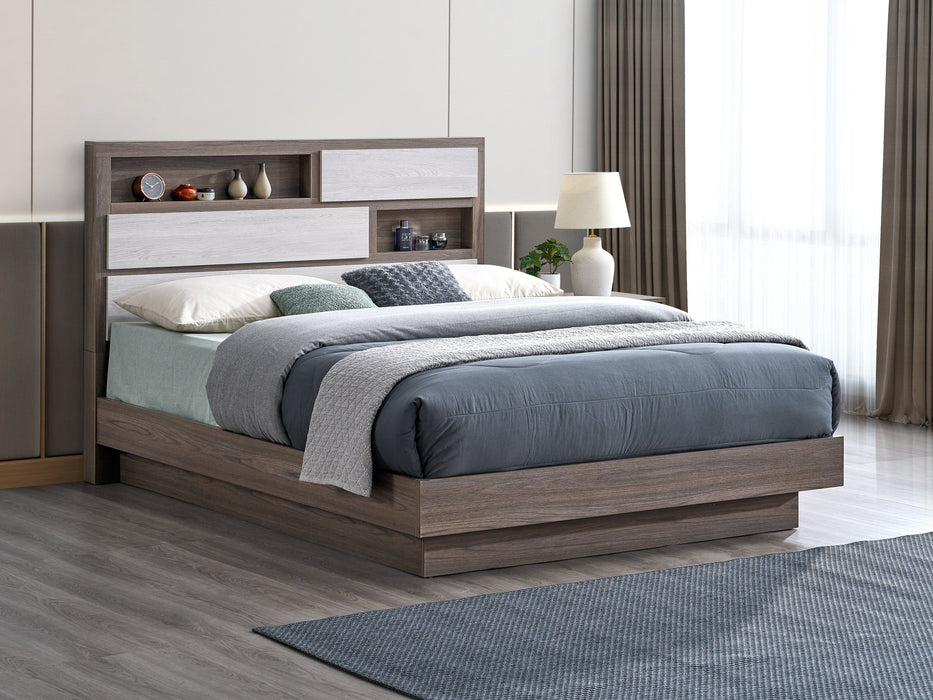 Glory Furniture Aberdeen Bed - Gray/Oak