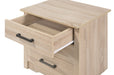 Glory Furniture Hudson G027-N RTA Nightstand , Sandle Wood G027-N