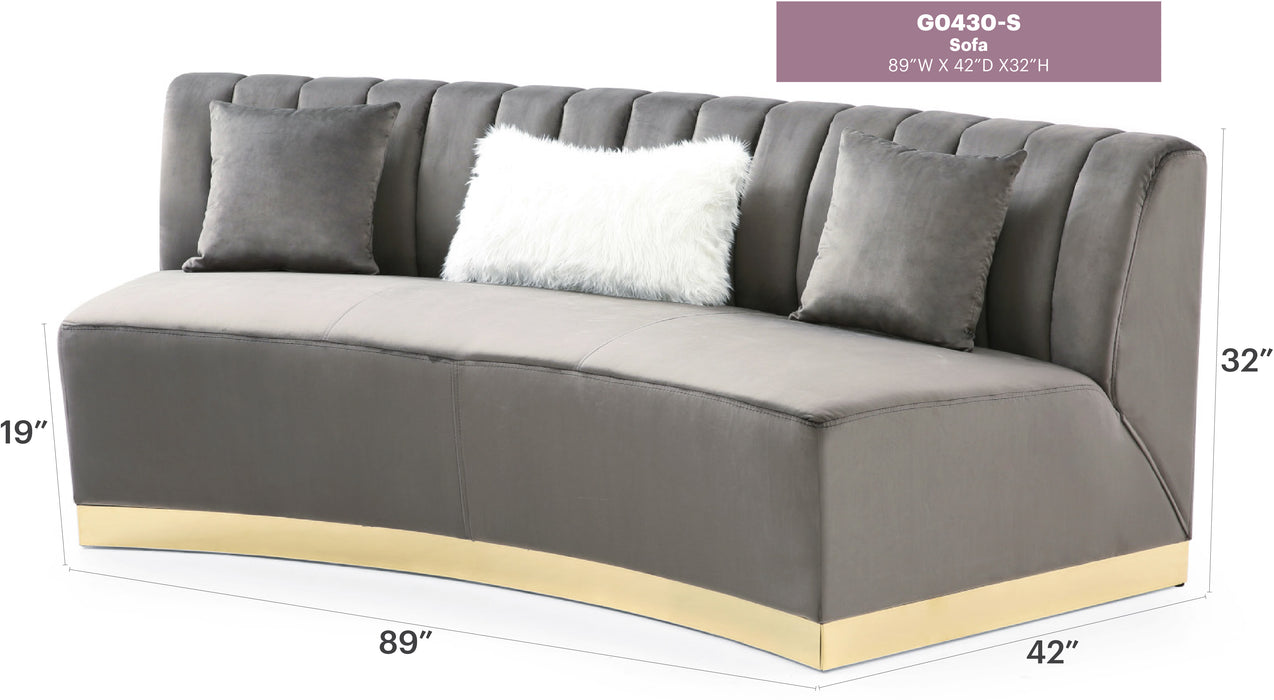 Glory Furniture Brentwood G0430-3 S Sofa 