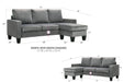 Glory Furniture Jessica G0511-4 SCH Sofa Chaise 