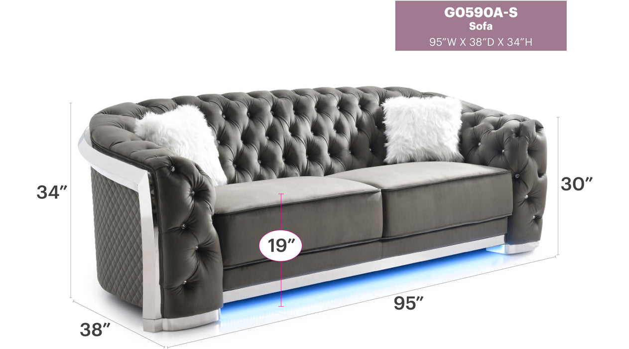 Glory Furniture Sapphire G0590-7A-S Sofa