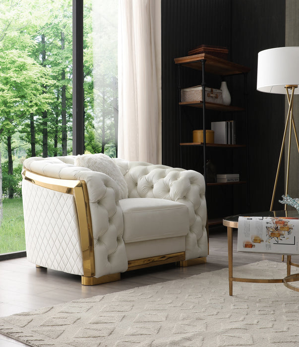 Glory Furniture Lexi Chair - Ivory