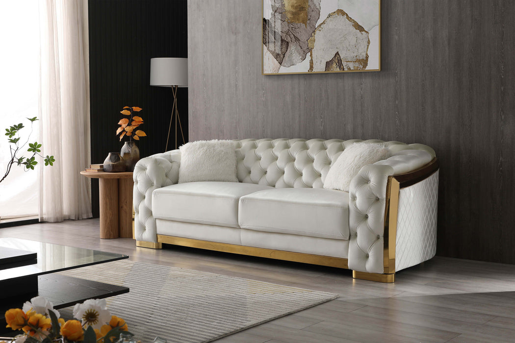 Glory Furniture Lexi Sofa - Ivory