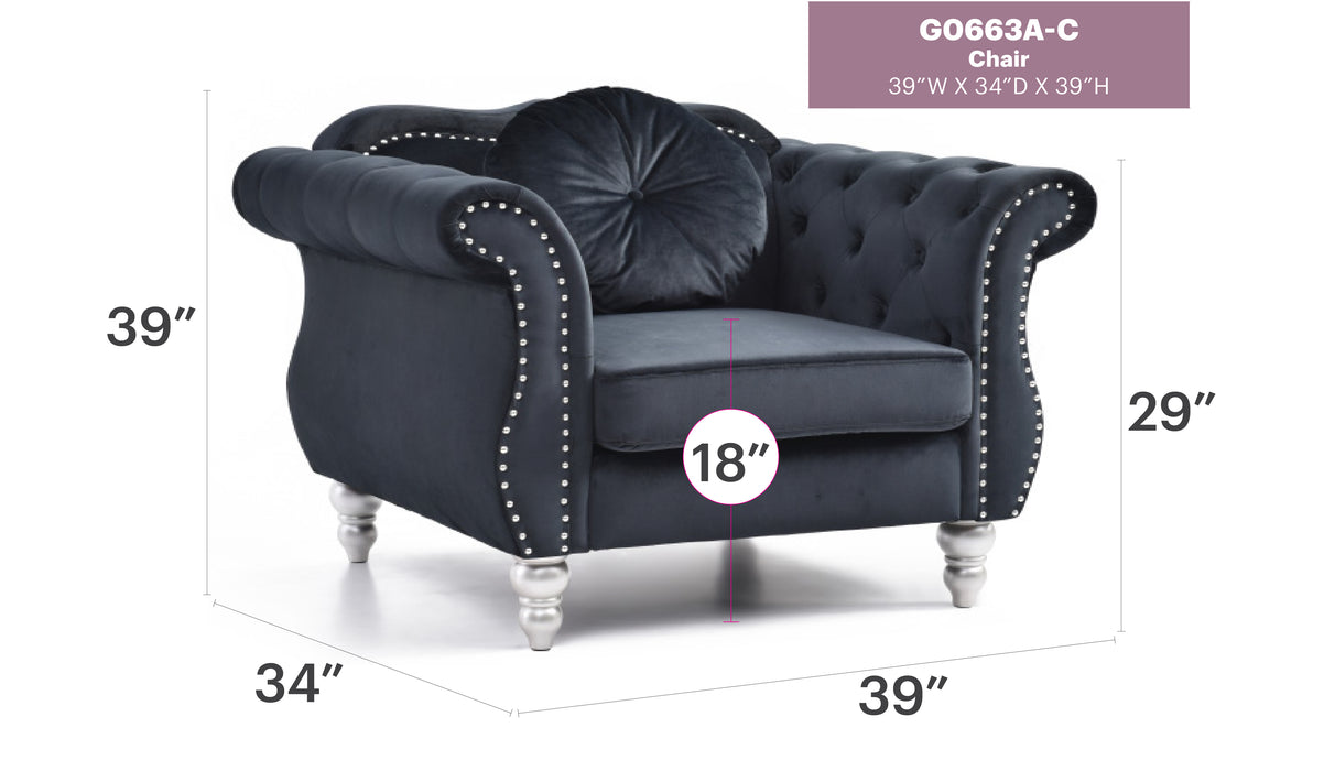 Glory Furniture Hollywood G06609A-C Chair 