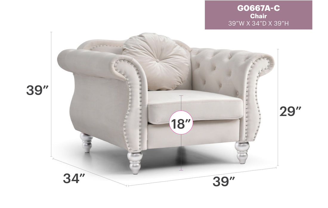 Glory Furniture Hollywood G06609A-C Chair 