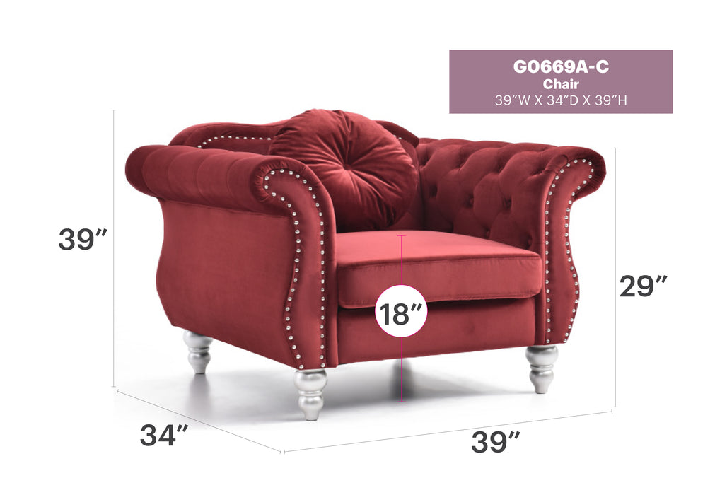 Glory Furniture Hollywood G06609A-C Chair 