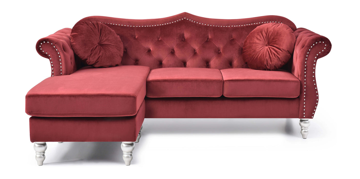 Glory Furniture Hollywood Sofa Chaise