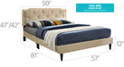 Glory Furniture Deb G1103-UP Bed -All in One Box Beige 