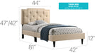 Glory Furniture Deb G1103-UP Bed -All in One Box Beige 