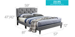 Glory Furniture Deb G1104-UP Bed -All in One Box Gray