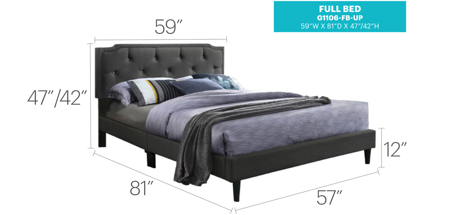 Glory Furniture Deb G1106-UP Bed -All in One Box Black