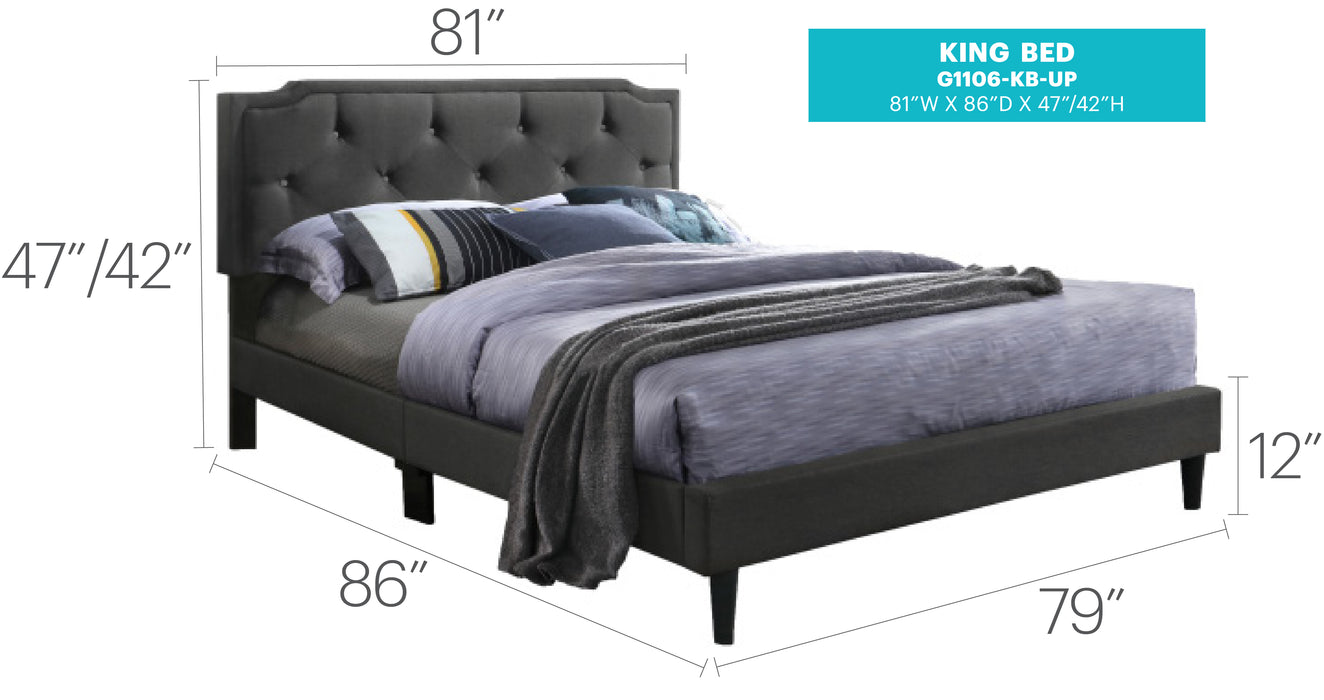 Glory Furniture Deb G1106-UP Bed -All in One Box Black