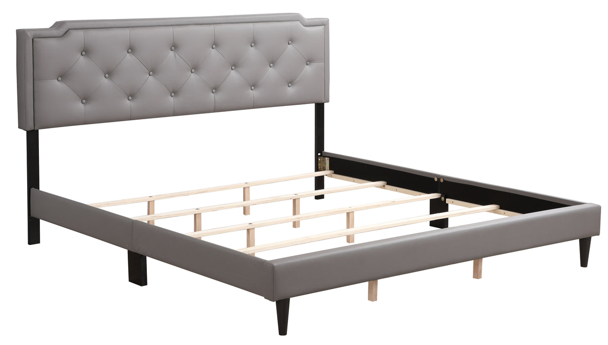 Glory Furniture Deb G1112-UP Bed -All in One Box Light Grey