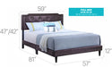 Glory Furniture Deb G1116-UP Bed -All in One Box Cappuccino