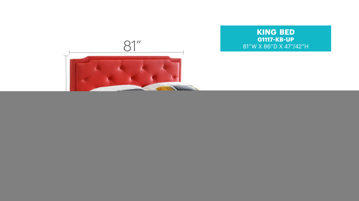 Glory Furniture Deb G1117-UP Bed -All in One Box Red