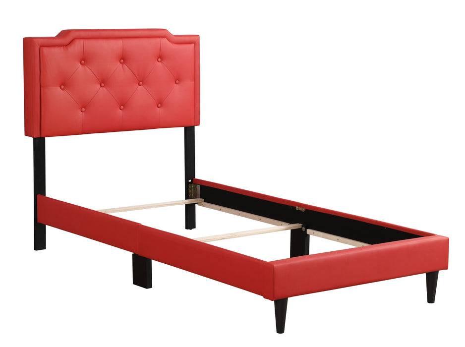 Glory Furniture Deb G1117-UP Bed -All in One Box Red