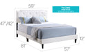 Glory Furniture Deb G1118-UP Bed All in One Box White 