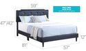 Glory Furniture Deb G1119-UP Bed -All in One Box Black