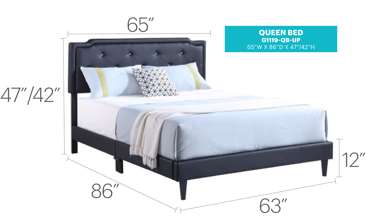 Glory Furniture Deb G1119-UP Bed -All in One Box Black