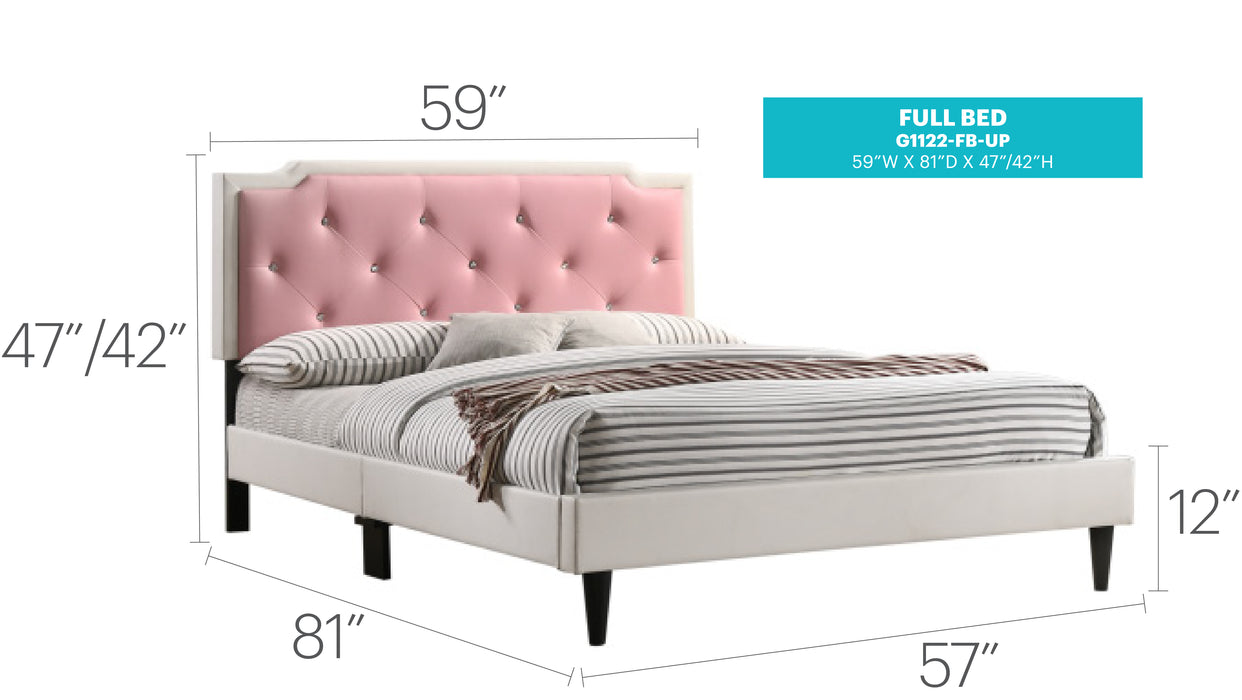 Glory Furniture Deb G1122-UP Bed All in One Box White 