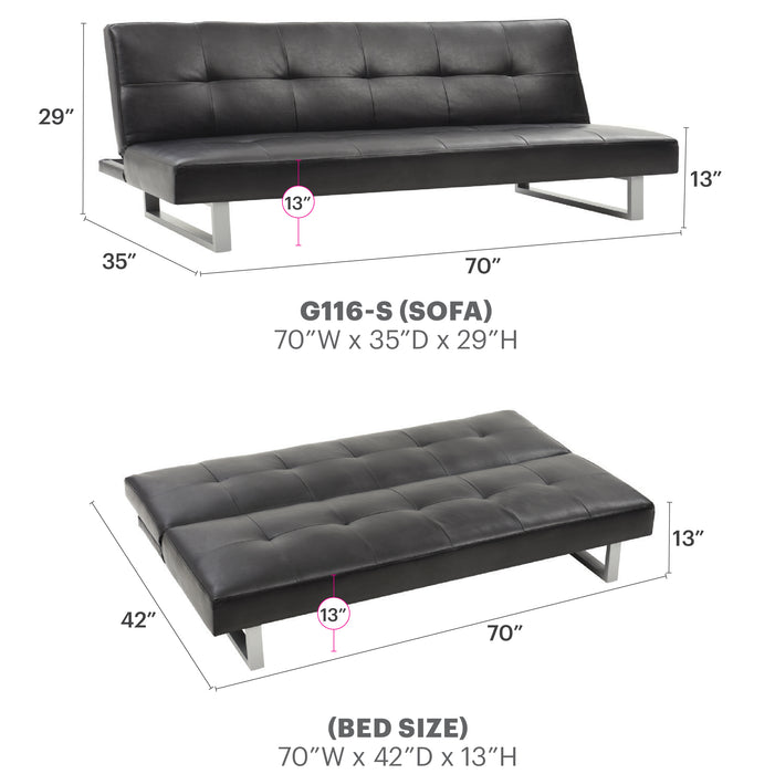 Glory Furniture Chroma G115-6 S Sofa Bed 