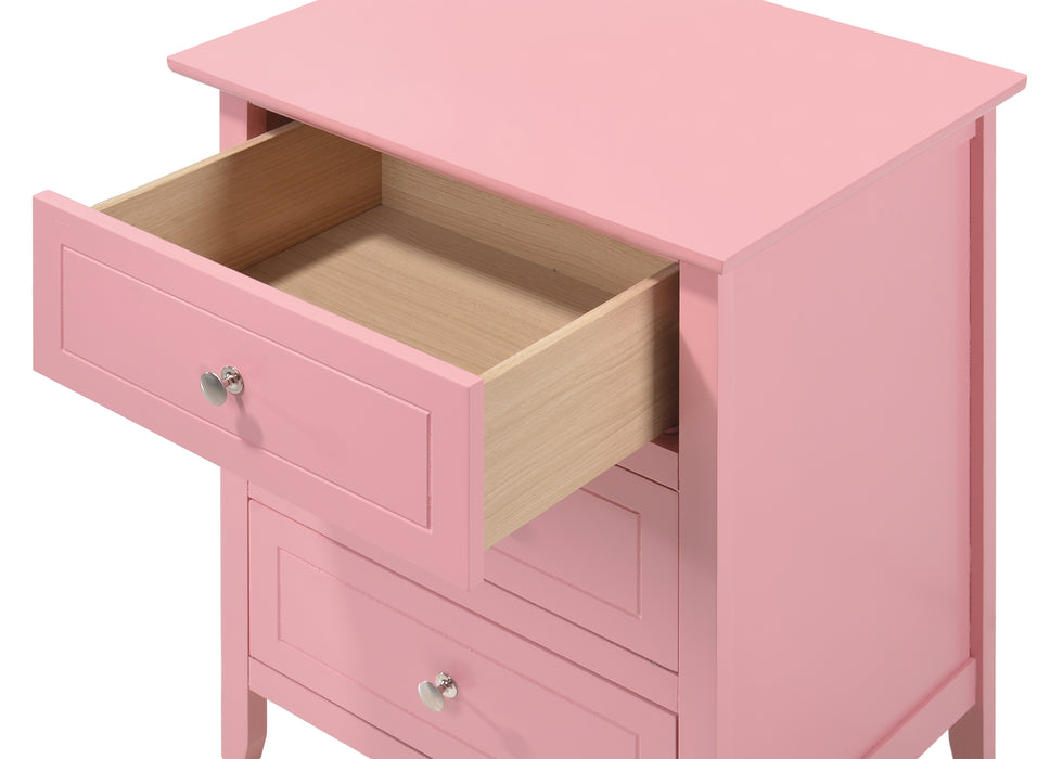 Glory Furniture Daniel G1304-N Nightstand , Pink G1304-N