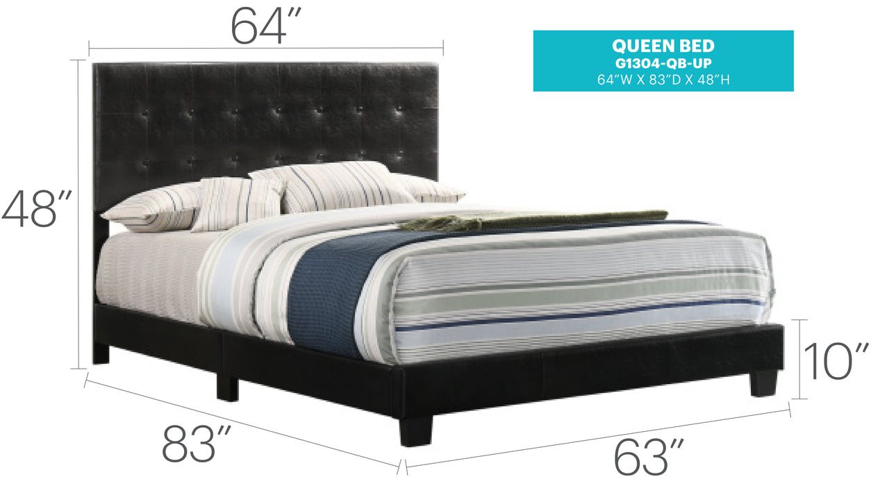 Glory Furniture Caldwell G1304-UP Bed Black