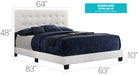 Glory Furniture Caldwell G1305-UP Bed White 