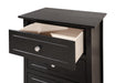 Glory Furniture Daniel G1313-N-50 3 Drawer Nightstand , Black G1313-N-50