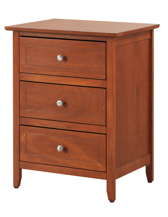 Glory Furniture Daniel G1314-N-60 3 Drawer Nightstand , Oak G1314-N-60