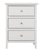 Glory Furniture Daniel G1317-N-90 3 Drawer Nightstand , White G1317-N-90