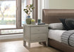 Glory Furniture Primo G1333-N Nightstand , Silver Champagne G1333-N