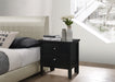 Glory Furniture Primo G1336-N Nightstand , Black G1336-N