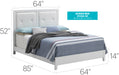 Glory Furniture Primo G1339A-QB Queen Bed , White G1339A-QB