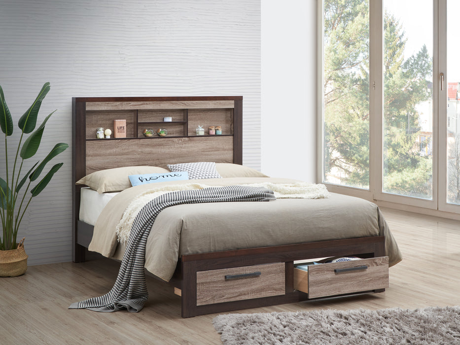 Glory Furniture Magnolia G1400B- Bed Gray/Brown 