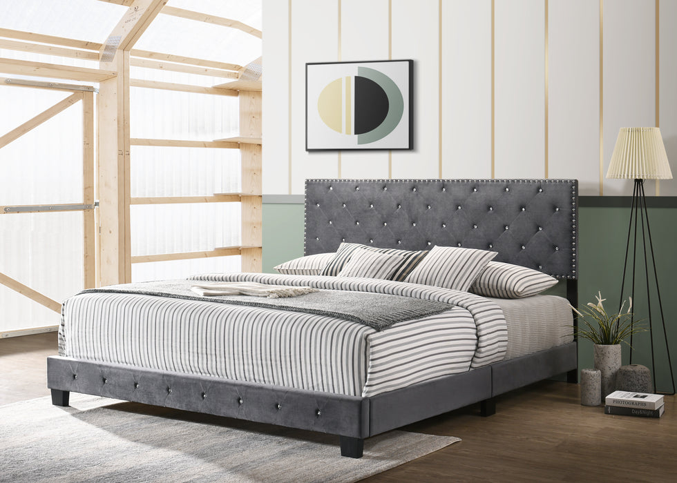 Glory Furniture Suffolk G1401-UP Bed Gray