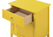 Glory Furniture Izzy G1402-N 1 Drawer /1 Door Nightstand , Yellow G1402-N