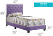 Glory Furniture Suffolk G1402-UP Bed Purple