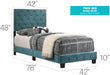 Glory Furniture Suffolk G1404-UP Bed Green