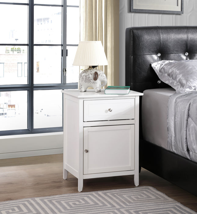 Glory Furniture Izzy G1410-7 N-00 1 Drawer /1 Door Nightstand 