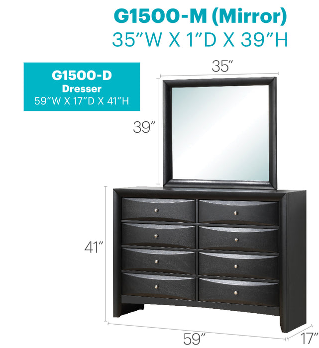 Glory Furniture Marilla G1500-D Dresser , Black G1500-D