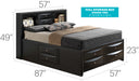 Glory Furniture Marilla G1500G-B3 Storage bed Black 