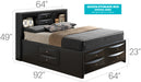 Glory Furniture Marilla G1500G-B3 Storage bed Black 