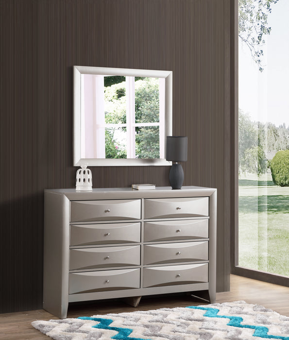 Glory Furniture Marilla G1503-M Mirror , Silver Champagne G1503-M